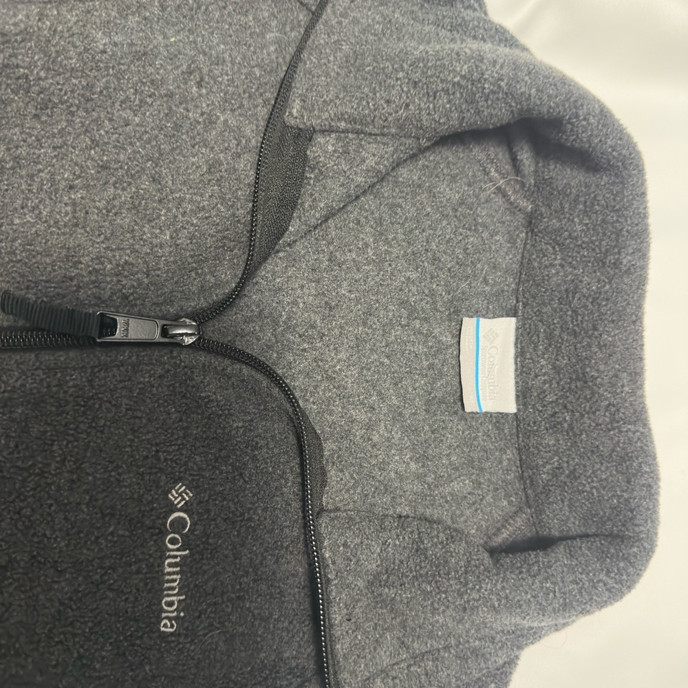 Columbia Charcoal Full-Zip Fleece Jacket
